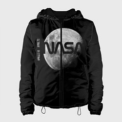 Куртка с капюшоном женская NASA Apollo 16, цвет: 3D-черный