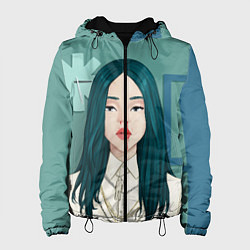 Женская куртка Billie Eilish: Turquoise Hair