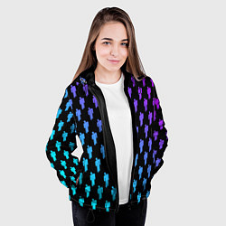 Куртка с капюшоном женская Billie Eilish: Neon Pattern, цвет: 3D-черный — фото 2