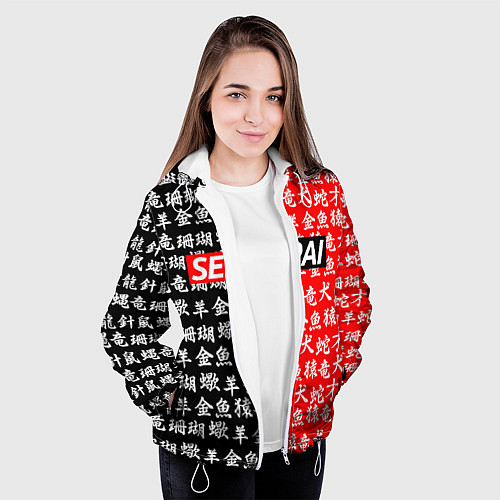 Женская куртка SENPAI / 3D-Белый – фото 3
