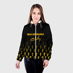 Куртка с капюшоном женская Billie Eilish: Yellow & Black Autograph, цвет: 3D-белый — фото 2