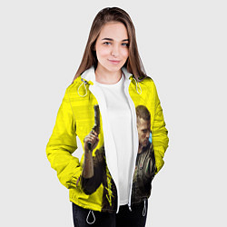 Куртка с капюшоном женская Cyberpunk 2077: Jackie Wells, цвет: 3D-белый — фото 2
