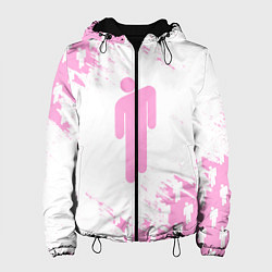Куртка с капюшоном женская Billie Eilish: Pink Style, цвет: 3D-черный