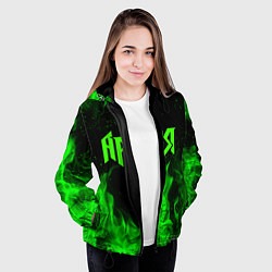 Куртка с капюшоном женская АРИЯ, цвет: 3D-черный — фото 2