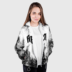 Куртка с капюшоном женская АРИЯ, цвет: 3D-белый — фото 2