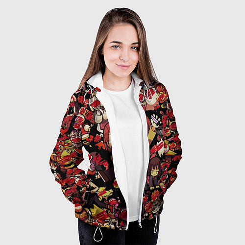 Женская куртка UNDERTALE CHARA / 3D-Белый – фото 3