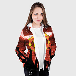 Куртка с капюшоном женская Manchester United, цвет: 3D-белый — фото 2