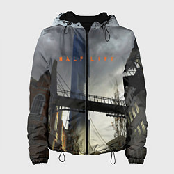 Куртка с капюшоном женская HALF LIFE, цвет: 3D-черный