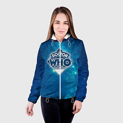 Куртка с капюшоном женская Doctor Who, цвет: 3D-белый — фото 2