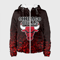 Куртка с капюшоном женская CHICAGO BULLS, цвет: 3D-белый