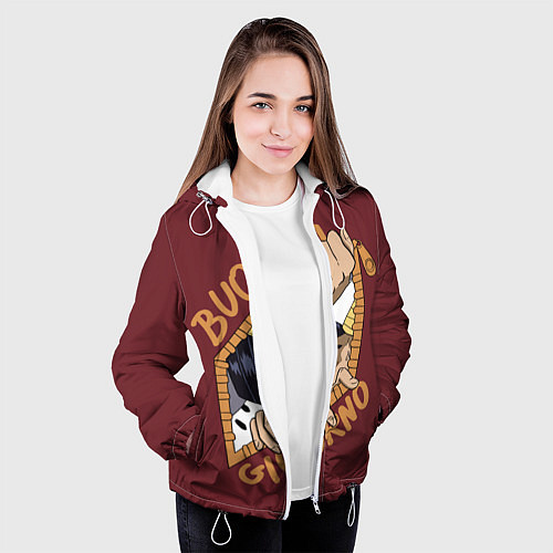 Женская куртка Приключения ДжоДжо / 3D-Белый – фото 3