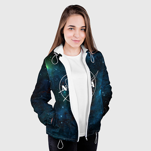 Женская куртка NASA / 3D-Белый – фото 3