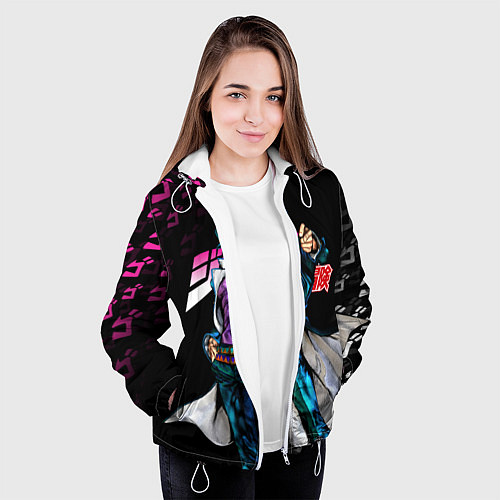 Женская куртка JOJOS BIZARRE ADVENTURE / 3D-Белый – фото 3