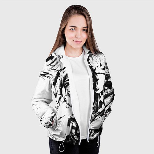 Женская куртка KIMETSU NO YAIBA / 3D-Белый – фото 3
