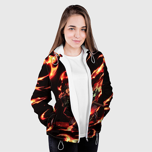 Женская куртка KIMETSU NO YAIBA / 3D-Белый – фото 3