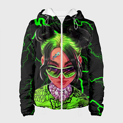 Куртка с капюшоном женская BILLIE EILISH, цвет: 3D-белый