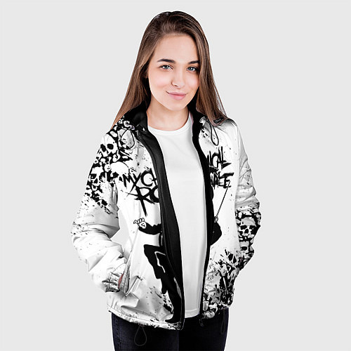 Женская куртка My Chemical Romance / 3D-Черный – фото 3