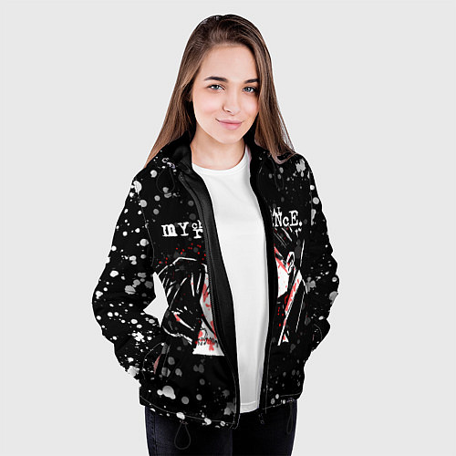 Женская куртка My Chemical Romance / 3D-Черный – фото 3