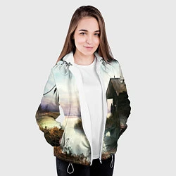 Куртка с капюшоном женская STALKER, цвет: 3D-белый — фото 2