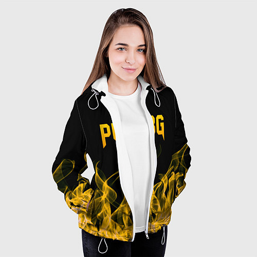 Женская куртка PUBG / 3D-Белый – фото 3