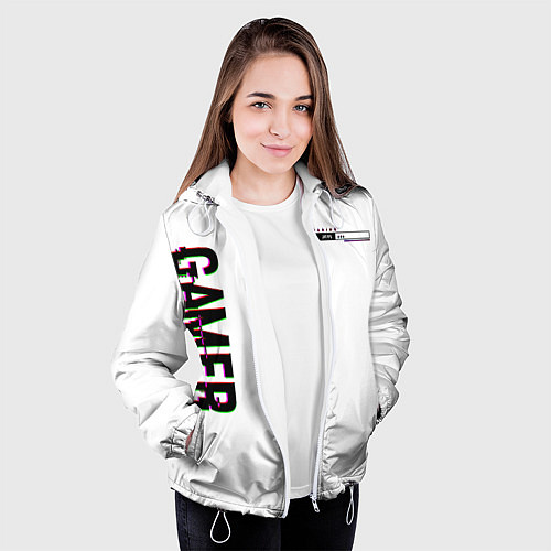 Женская куртка Gamer / 3D-Белый – фото 3