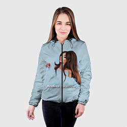 Куртка с капюшоном женская Ariana Grande Ариана Гранде, цвет: 3D-черный — фото 2