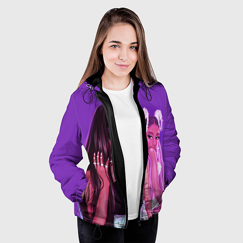 Женская куртка Ariana Grande Ариана Гранде / 3D-Черный – фото 3