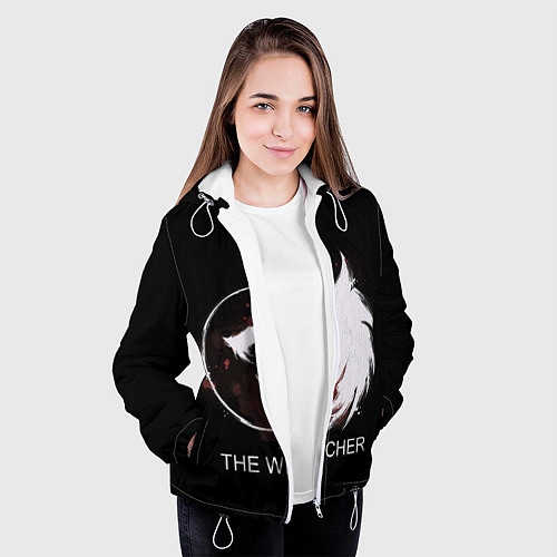 Женская куртка The Witcher / 3D-Белый – фото 3