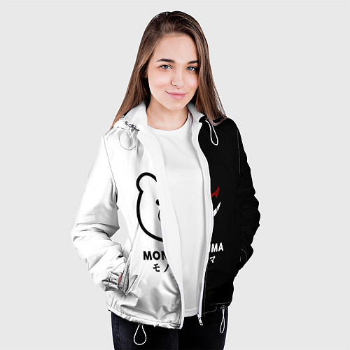 Женская куртка Monokuma / 3D-Белый – фото 3