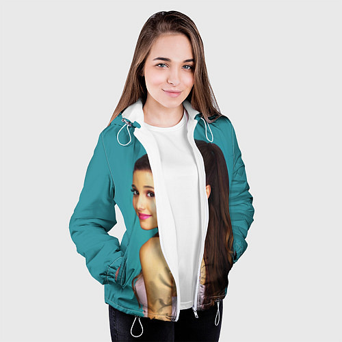 Женская куртка Ariana Grande Ариана Гранде / 3D-Белый – фото 3