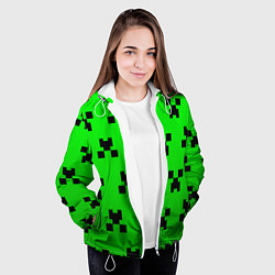 Куртка с капюшоном женская MINECRAFT, цвет: 3D-белый — фото 2