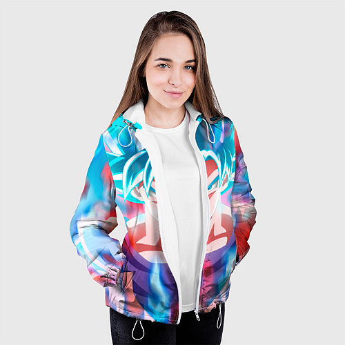 Женская куртка Гоку / 3D-Белый – фото 3