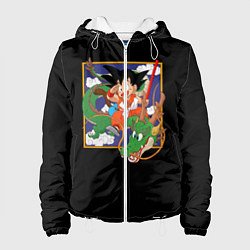 Куртка с капюшоном женская Dragon Ball, цвет: 3D-белый