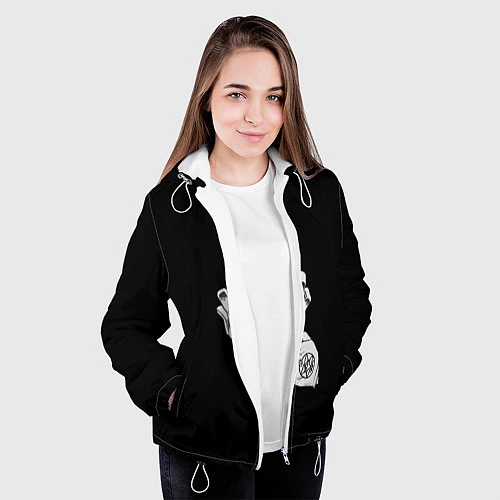 Женская куртка Выжигющий Искру / 3D-Белый – фото 3