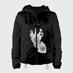 Куртка с капюшоном женская Выжигющий Искру, цвет: 3D-черный