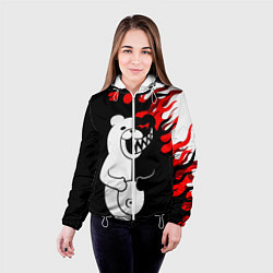 Куртка с капюшоном женская MONOKUMA, цвет: 3D-белый — фото 2