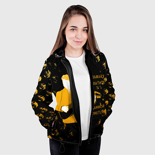 Женская куртка Ведьмак Сериал / 3D-Черный – фото 3