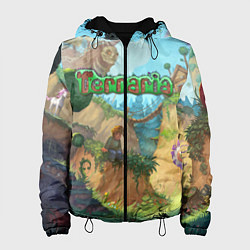 Куртка с капюшоном женская Terraria, цвет: 3D-черный