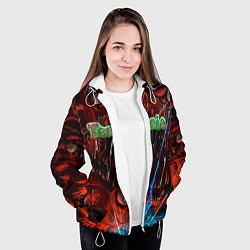 Куртка с капюшоном женская Terraria, цвет: 3D-белый — фото 2