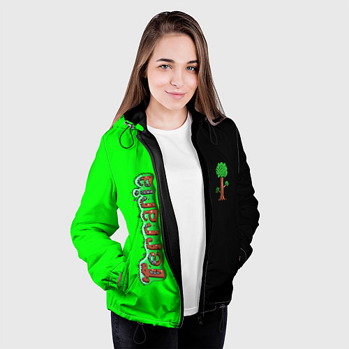 Женская куртка Terraria / 3D-Черный – фото 3