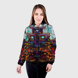 Куртка с капюшоном женская Terraria, цвет: 3D-черный — фото 2
