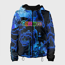 Куртка с капюшоном женская Terraria, цвет: 3D-черный