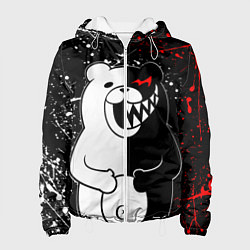 Куртка с капюшоном женская MONOKUMA, цвет: 3D-белый