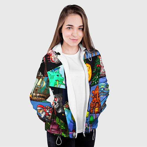Женская куртка Terraria allpic / 3D-Белый – фото 3