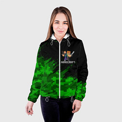 Куртка с капюшоном женская MINECRAFT, цвет: 3D-белый — фото 2