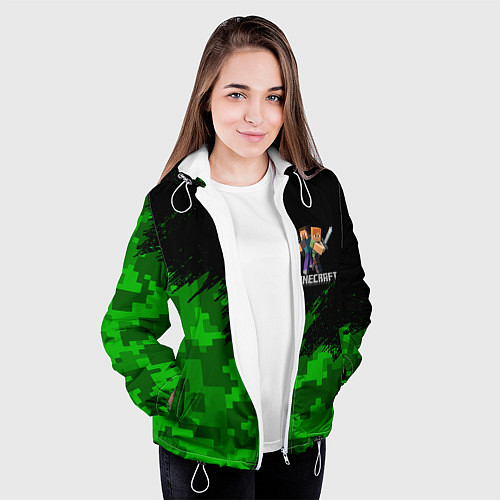 Женская куртка MINECRAFT / 3D-Белый – фото 3