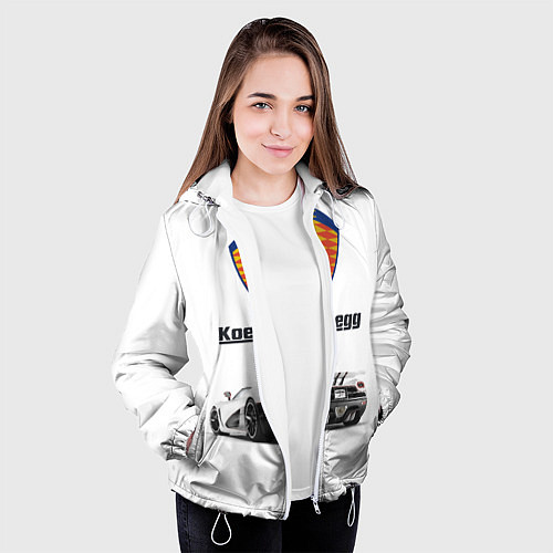 Женская куртка Koenigsegg / 3D-Белый – фото 3