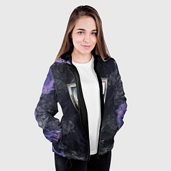 Куртка с капюшоном женская Heroes of Might and Magic, цвет: 3D-черный — фото 2