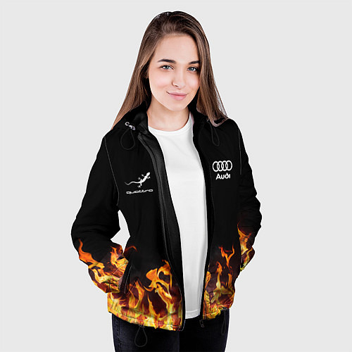 Женская куртка Audi Ауди / 3D-Черный – фото 3