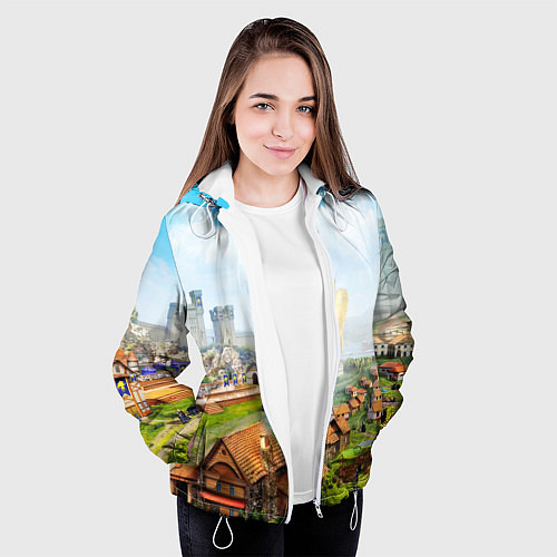 Женская куртка ГЕРОИ МЕЧА И МАГИИ / 3D-Белый – фото 3